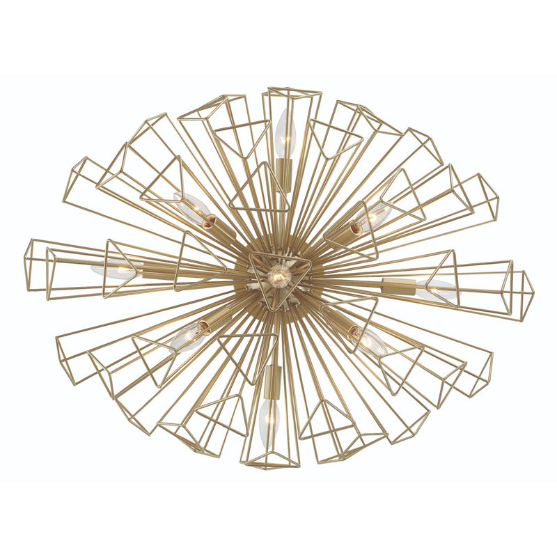 Eurofase 46761-026 Ten Light Chandelier, Gold
