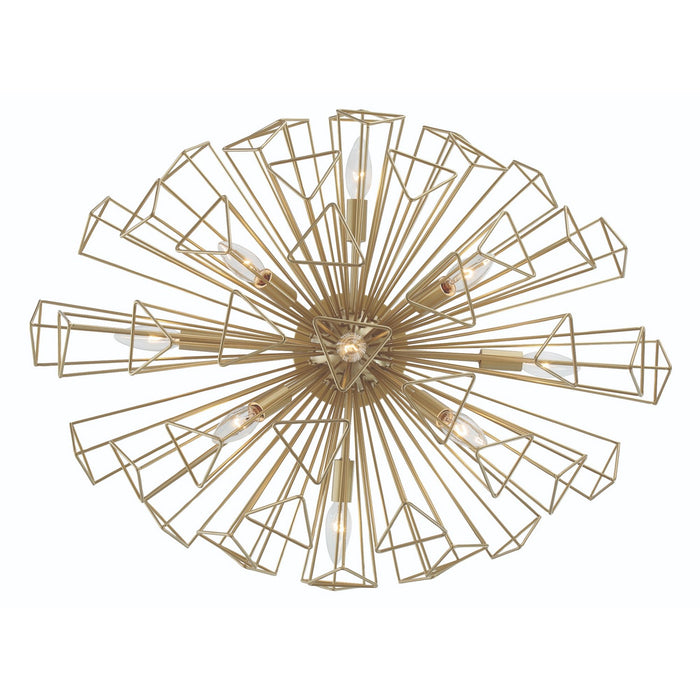 Eurofase 46761-026 Ten Light Chandelier, Gold