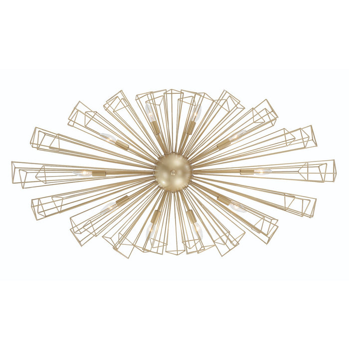 Eurofase 46761-026 Ten Light Chandelier, Gold