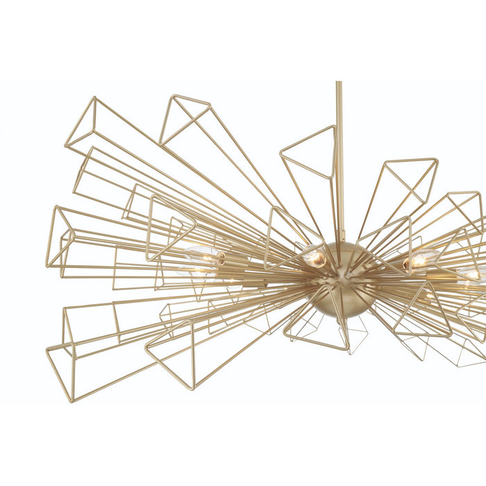 Eurofase 46761-026 Ten Light Chandelier, Gold