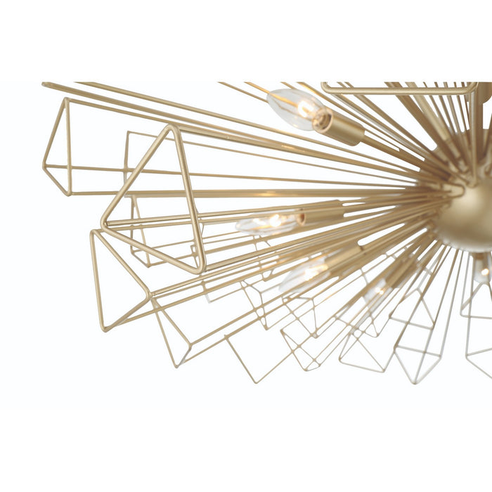 Eurofase 46761-026 Ten Light Chandelier, Gold