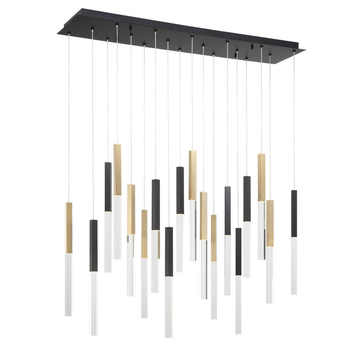 Eurofase 46771-025 LED Chandelier, Gold-Black