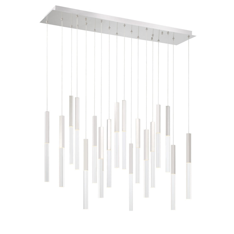 Eurofase 46771-032 LED Chandelier, Polished Nickel
