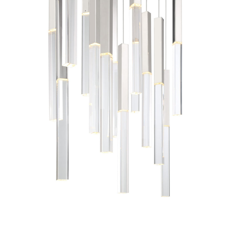 Eurofase 46771-032 LED Chandelier, Polished Nickel
