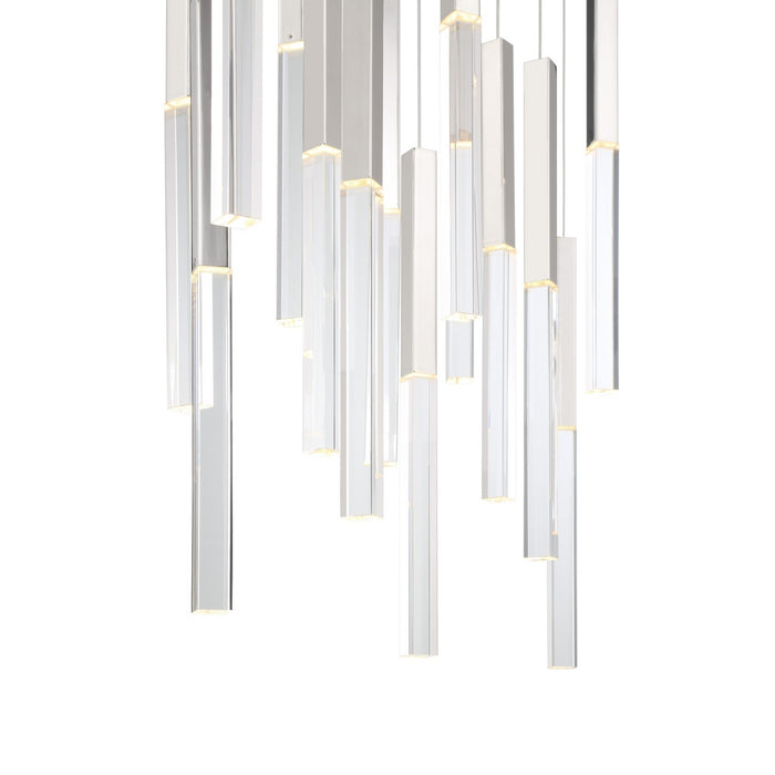 Eurofase 46771-032 LED Chandelier, Polished Nickel