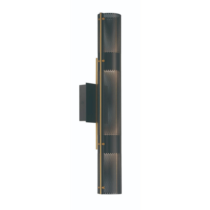 Eurofase 46802-019 LED Outdoor Wall Sconce, Gold-Black