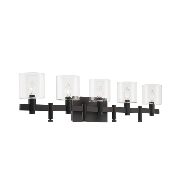 Eurofase 46813-015 Five Light Wall Mount, Black