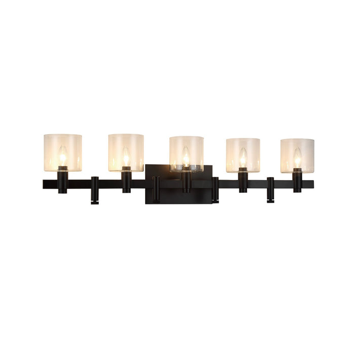 Eurofase 46813-015 Five Light Wall Mount, Black