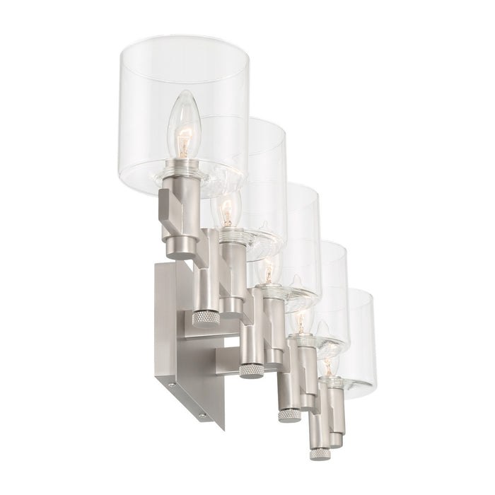 Eurofase 46813-022 Five Light Wall Mount, Satin Nickel