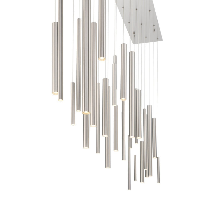 Eurofase 46814-036 LED Chandelier, Satin Nickel
