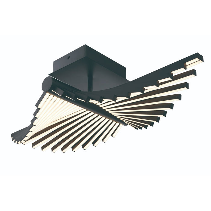 Eurofase 46897-015 LED Semi-Flush Mount, Black