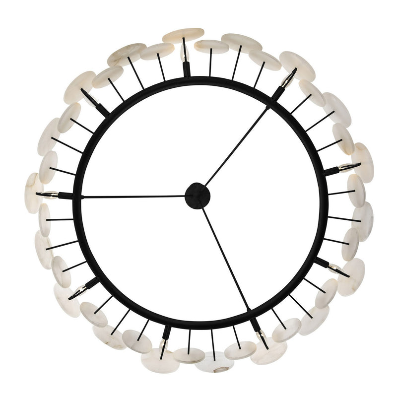Varaluz 370C09MB Nine Light Chandelier, Matte Black