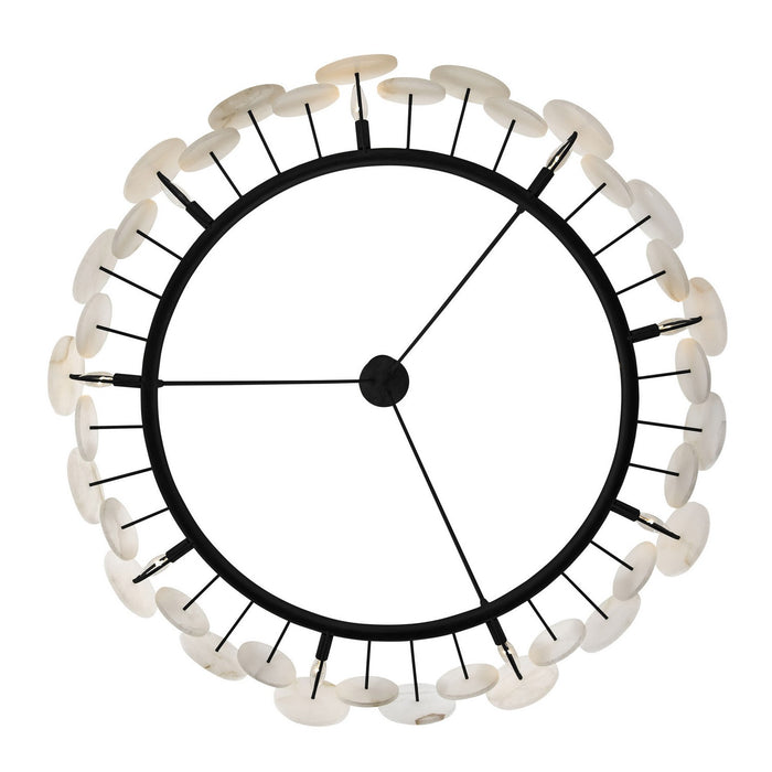Varaluz 370C09MB Nine Light Chandelier, Matte Black