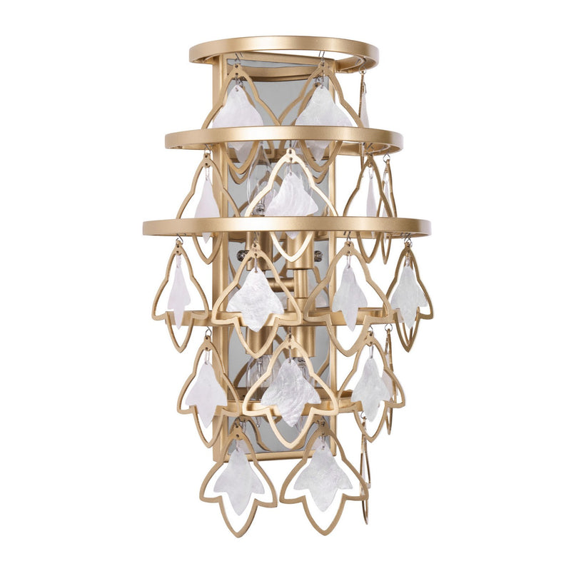 Varaluz 386W02FG Two Light Wall Sconce, French Gold