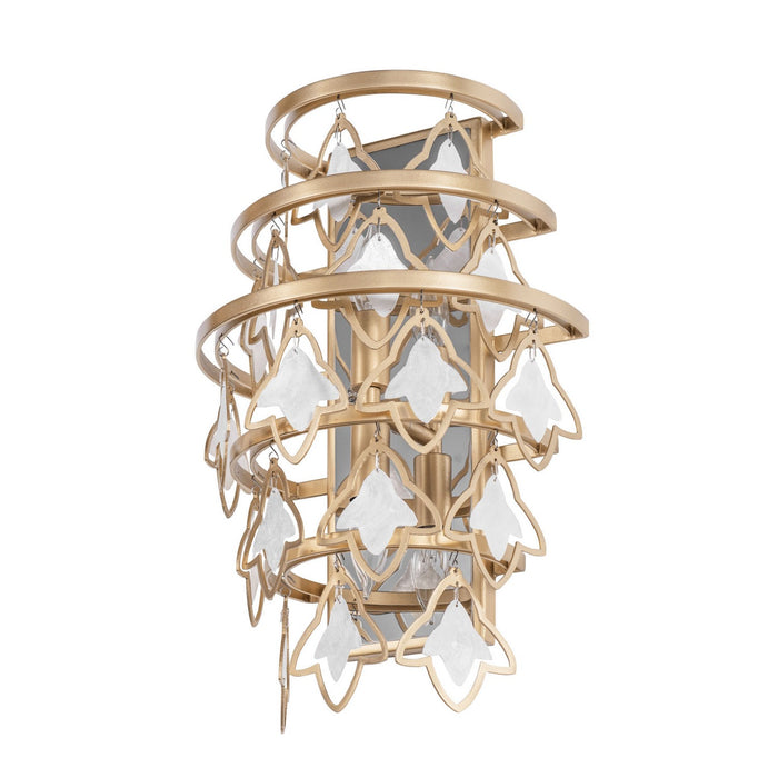 Varaluz 386W02FG Two Light Wall Sconce, French Gold