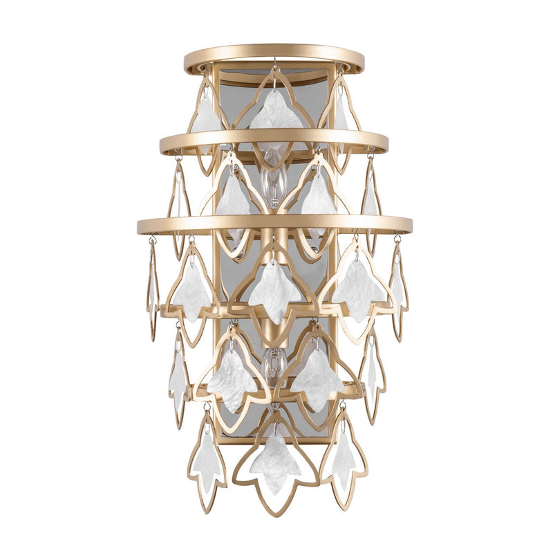 Varaluz 386W02FG Two Light Wall Sconce, French Gold