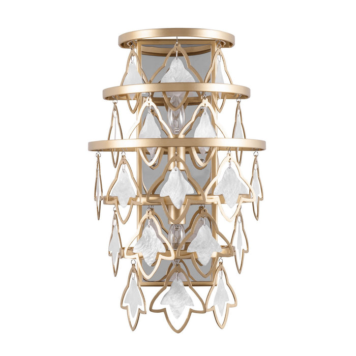Varaluz 386W02FG Two Light Wall Sconce, French Gold
