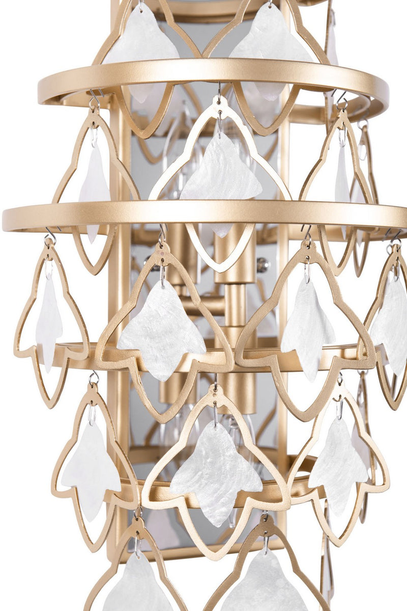 Varaluz 386W02FG Two Light Wall Sconce, French Gold