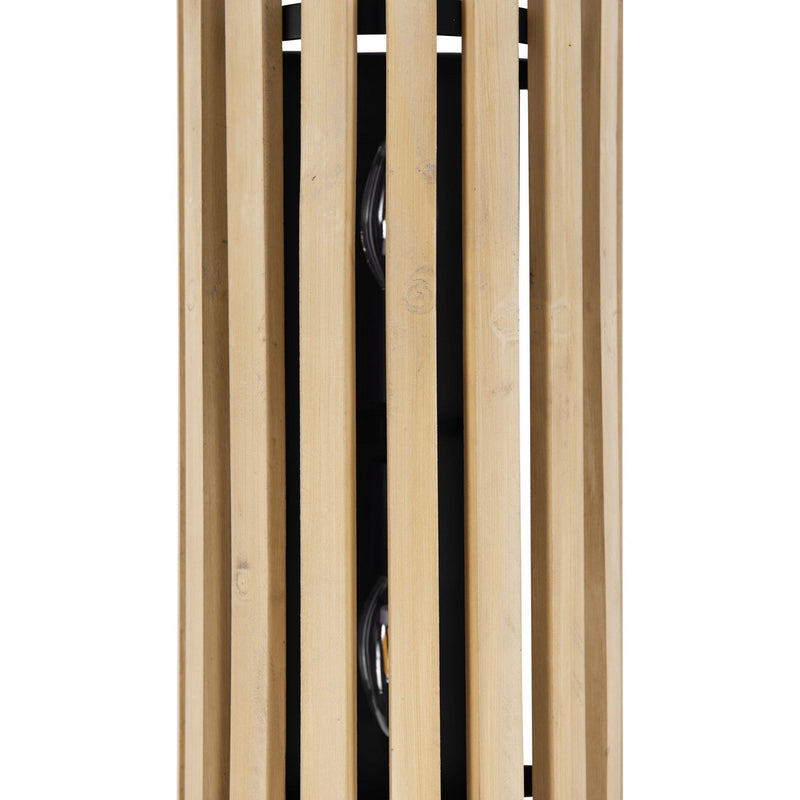 Varaluz 387W02MBH Two Light Wall Sconce, Matte Black/Honey Blonde