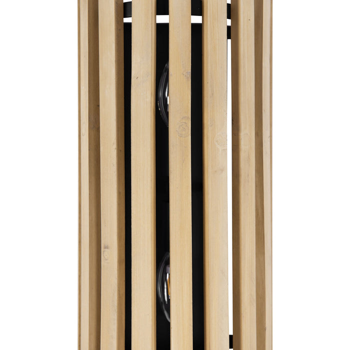 Varaluz 387W02MBH Two Light Wall Sconce, Matte Black/Honey Blonde