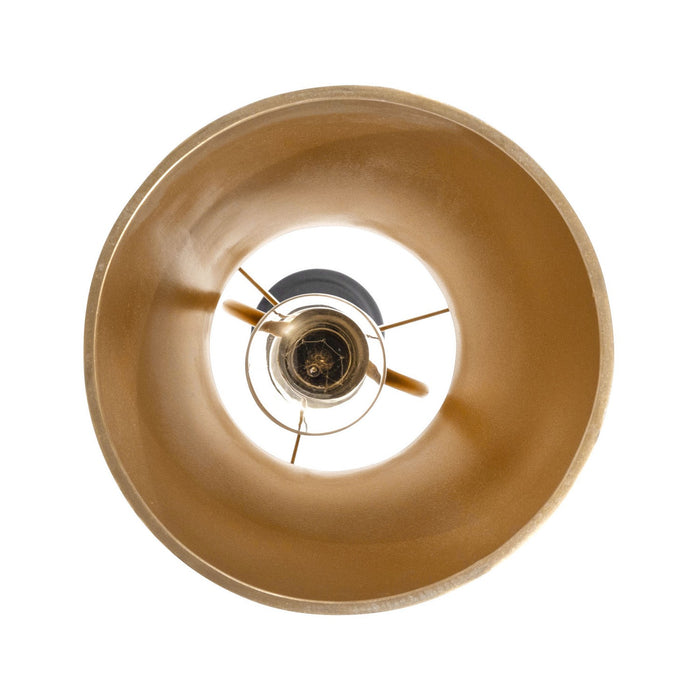 Varaluz 390P02MBFG Two Light Pendant, Matte Black/French Gold