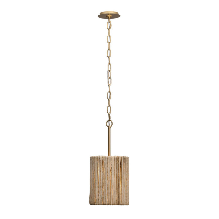 Varaluz 391M01FG One Light Mini Pendant, French Gold