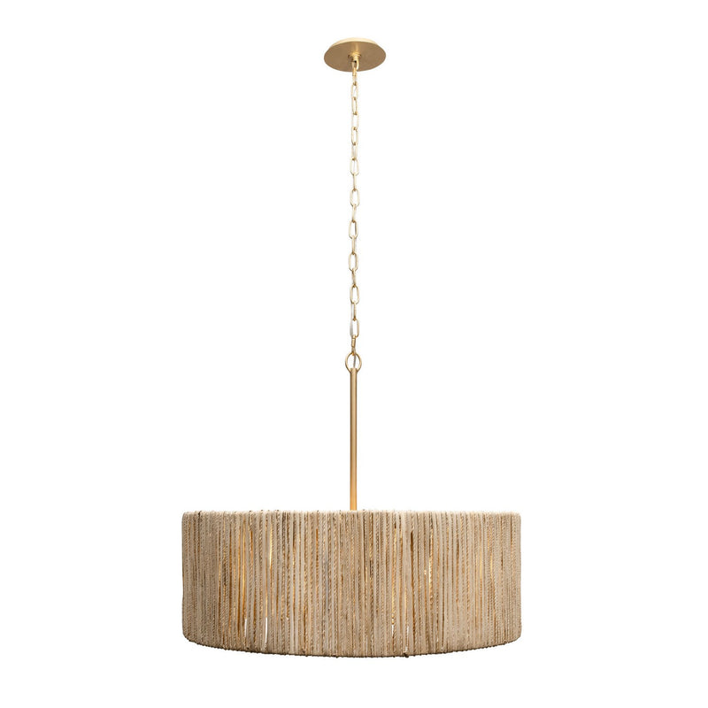 Varaluz 391P06FG Six Light Pendant, French Gold