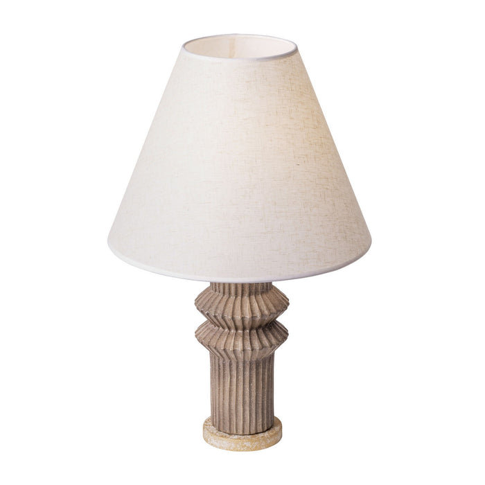 Varaluz 396T01ADGT One Light Table Lamp, Apothecary Gold/Glazed Taupe