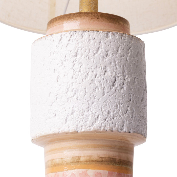 Varaluz 398T01AADQZ One Light Table Lamp, Apothecary Gold/Orange Quartz