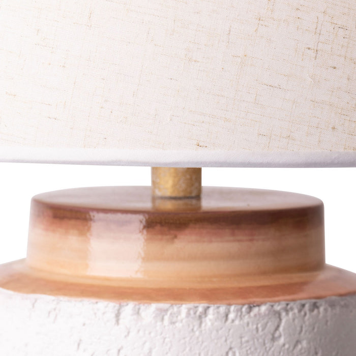 Varaluz 398T01BADQZ One Light Table Lamp, Apothecary Gold/Orange Quartz