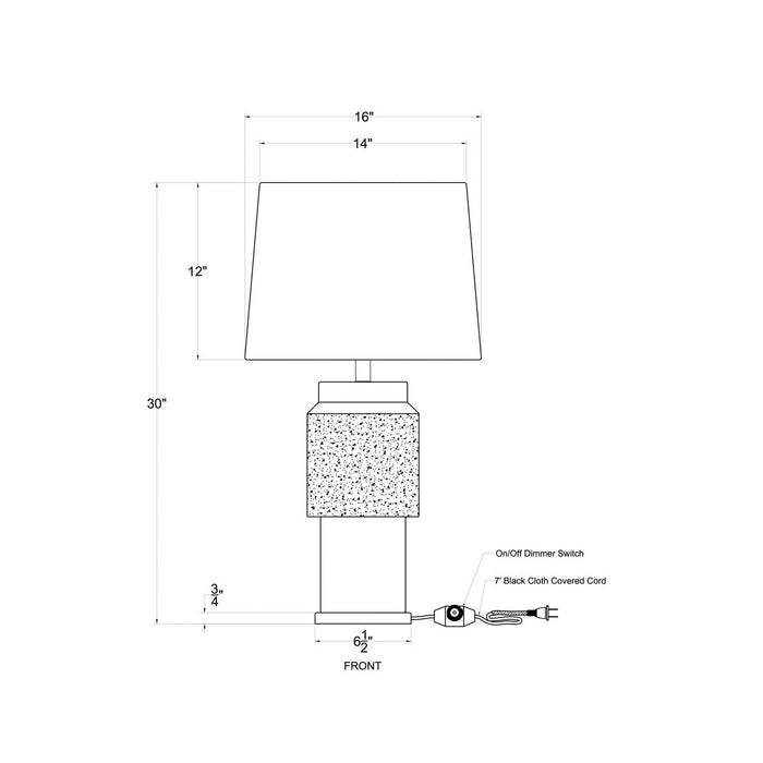 Varaluz 398T01BADQZ One Light Table Lamp, Apothecary Gold/Orange Quartz