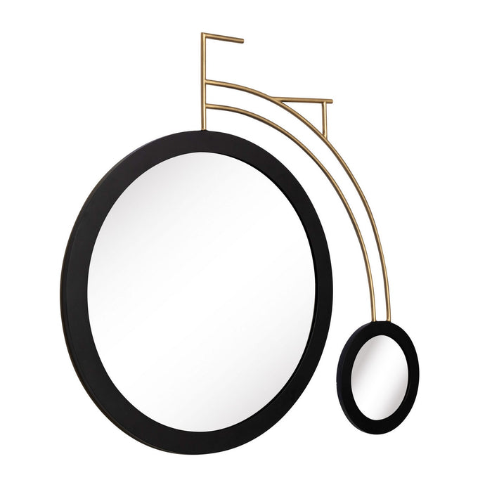 Varaluz 407MI10MBHG Mirror, Matte Black/Havana Gold