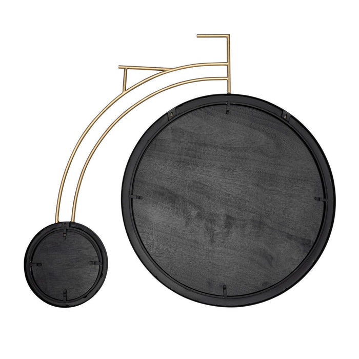 Varaluz 407MI10MBHG Mirror, Matte Black/Havana Gold
