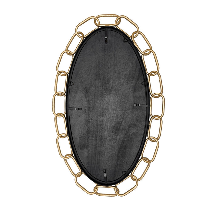 Varaluz 444MI24MBTG Mirror, Matte Black/Textured Gold