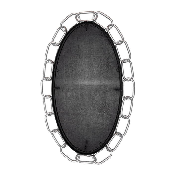 Varaluz 444MI24MBTS Mirror, Matte Black/Textured Silver