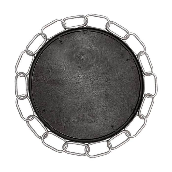 Varaluz 444MI30MBTS Mirror, Matte Black/Textured Silver