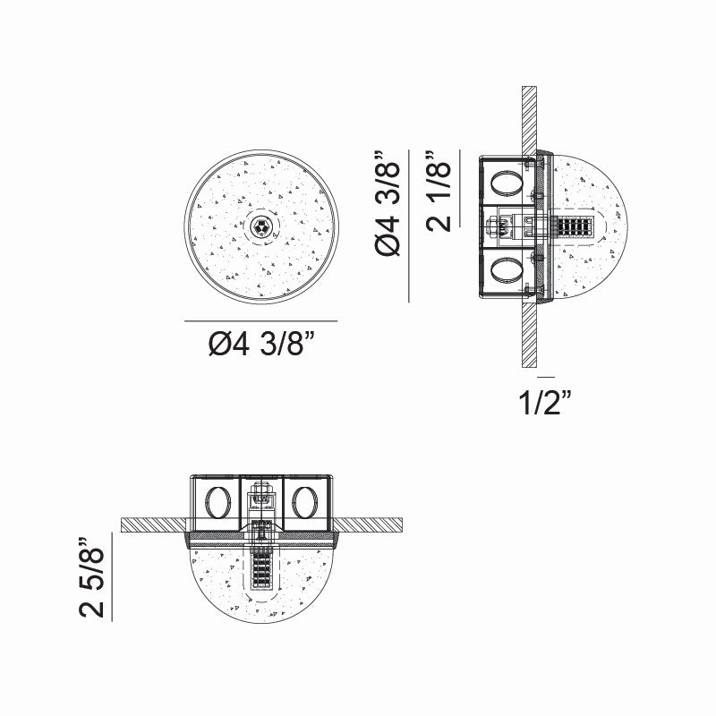 Matteo Lighting WX33101AG One Light Wall Sconce/Ceiling Mount