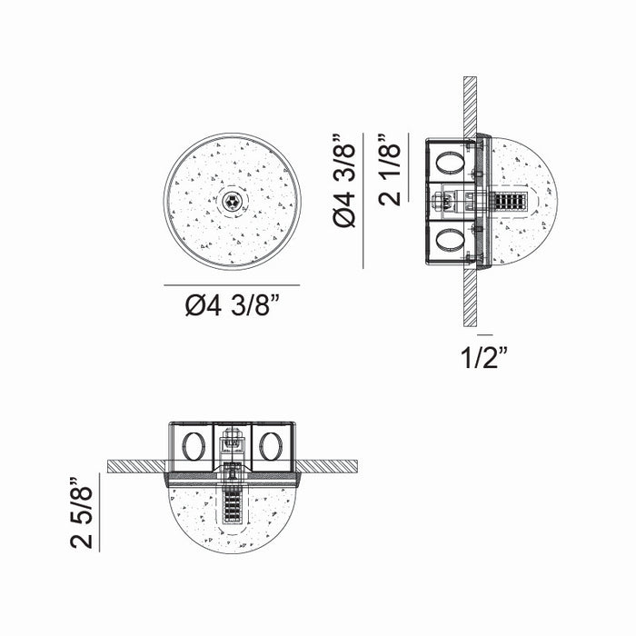 Matteo Lighting WX33101AG One Light Wall Sconce/Ceiling Mount