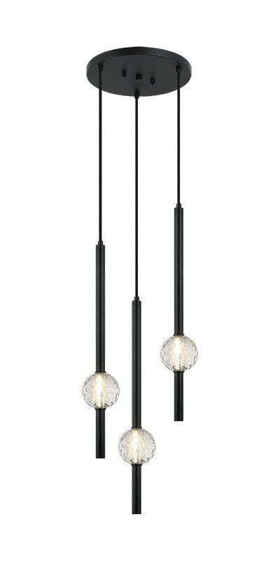 Matteo Lighting C68903MB Three Light Pendant