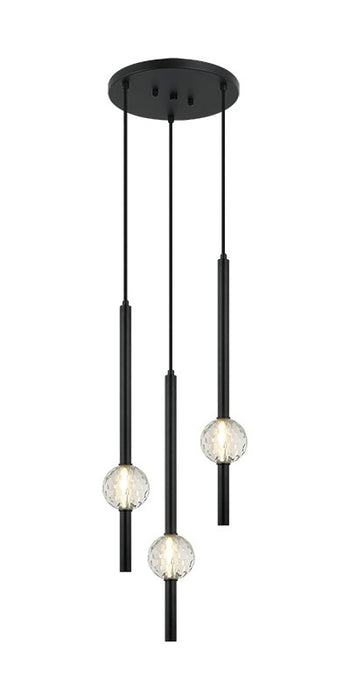 Matteo Lighting C68903MB Three Light Pendant