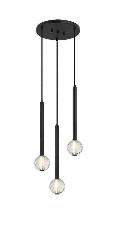 Matteo Lighting C68903MB Three Light Pendant