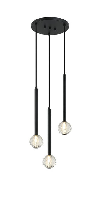 Matteo Lighting C68903MB Three Light Pendant