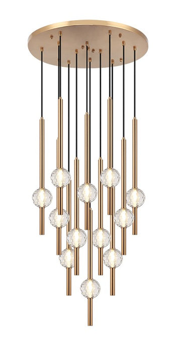 Matteo Lighting C68912AG 12 Light Chandelier