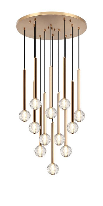Matteo Lighting C68912AG 12 Light Chandelier