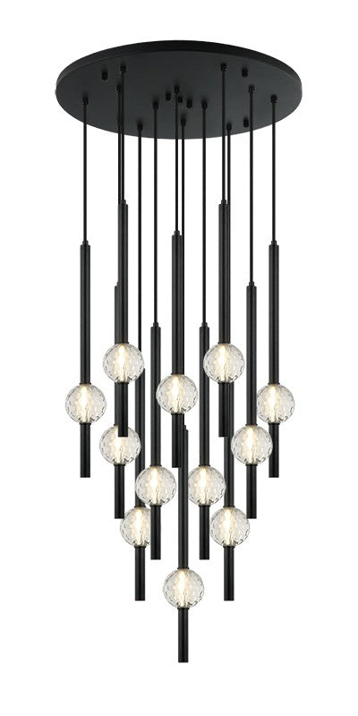 Matteo Lighting C68912MB 12 Light Chandelier