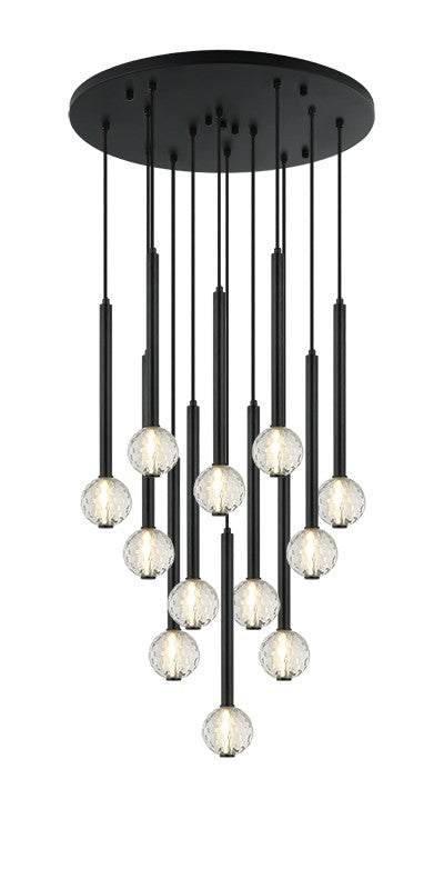 Matteo Lighting C68912MB 12 Light Chandelier