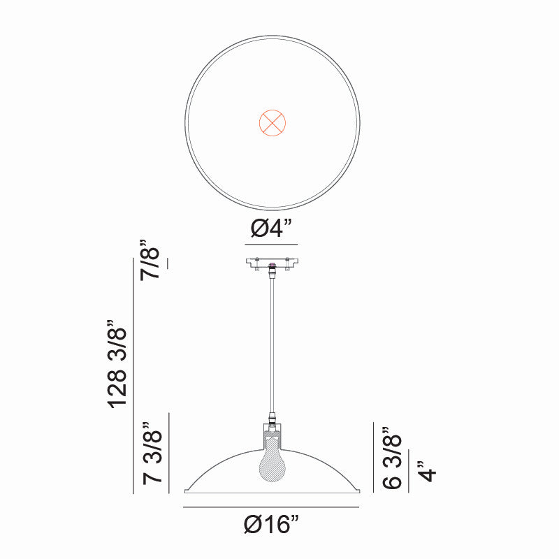 Matteo Lighting C81911MW One Light Pendant