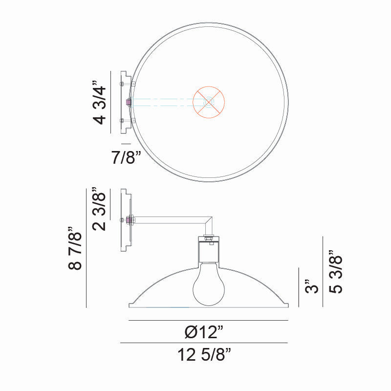 Matteo Lighting W81911MW One Light Wall Sconce