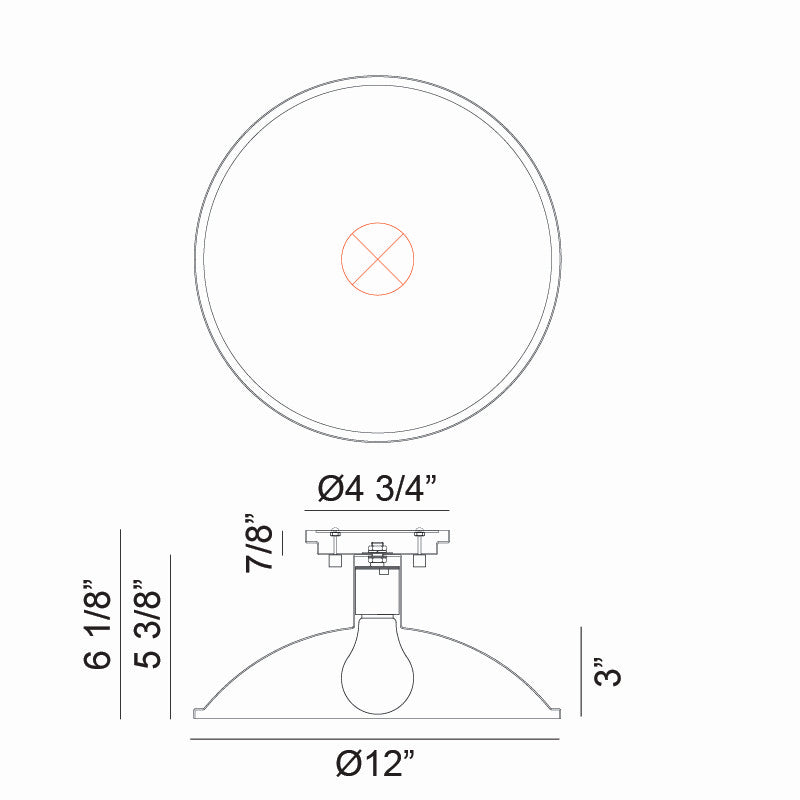 Matteo Lighting X81901MB One Light Ceiling Mount