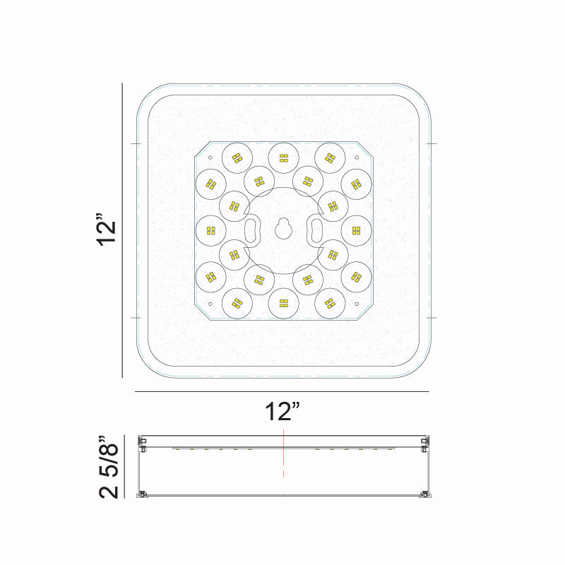 Matteo Lighting M10542WHAG LED Ceiling Mount